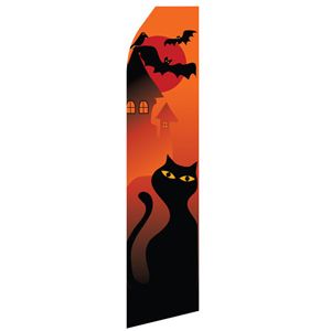 Halloween Cat Stock Flag - 16ft