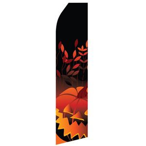 Halloween Pumpkin Stock Flag - 16ft