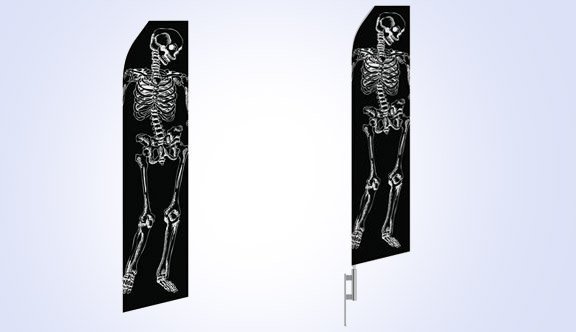Skeleton Stock Flag - 16ft Skeleton Stock Flag - 16ft