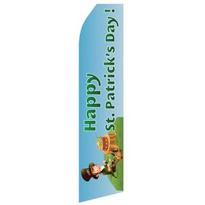 Happy St. Patricks Day Stock Flag - 16ft
