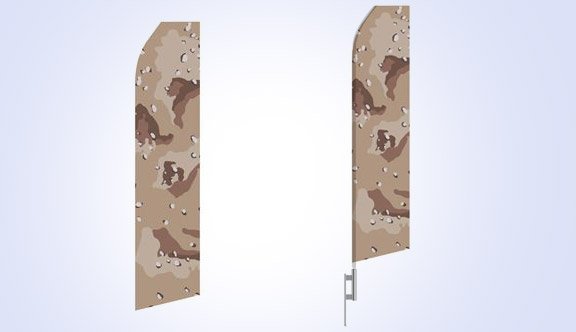Camo Stock Flag - 16ft
