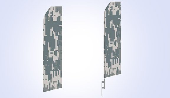 Camo Stock Flag - 16ft