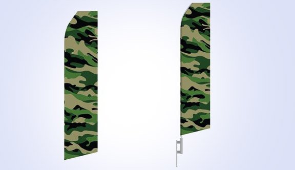 Camo Stock Flag - 16ft