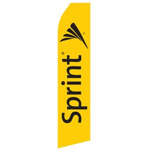 Yellow Sprint Logo Stock Flag - 16ft