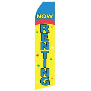 Now Renting Stock Flag - 16ft