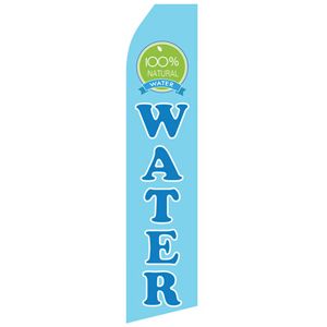 100% Natural Water Stock Flag - 16ft