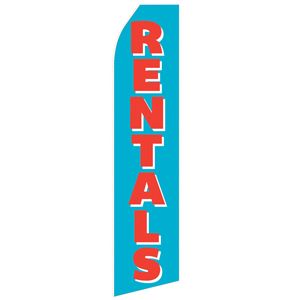 Cyan Rental Stock Flag - 16ft