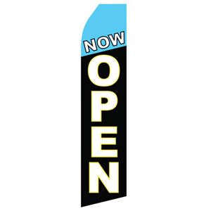 Now Open Stock Flag - 16ft