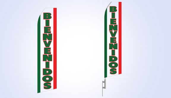Bienvenidos Stock Flag - 16ft