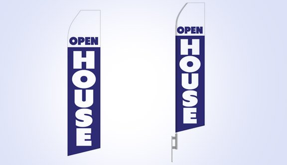 Open House Stock Flag - 16ft