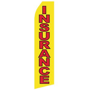 Yellow Insurance Stock Flag - 16ft
