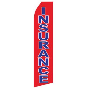 Red Insurance Stock Flag - 16ft