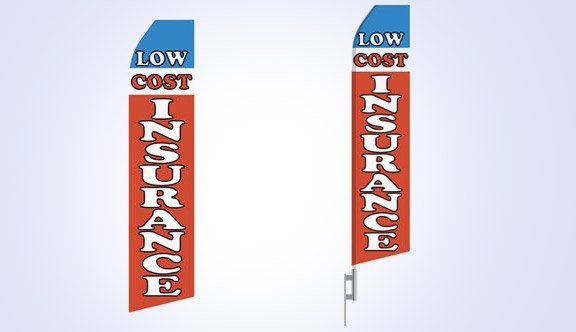 Low Cost Insurance Stock Flag - 16ft