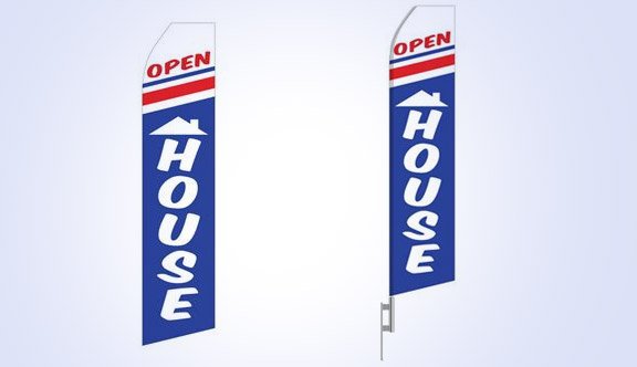 Open House Stock Flag - 16ft