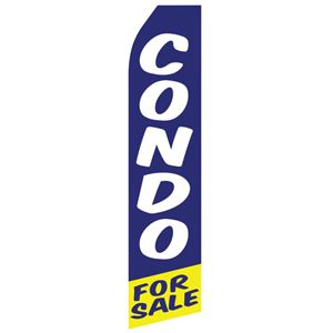 Condo For Sale Stock Flag - 16ft