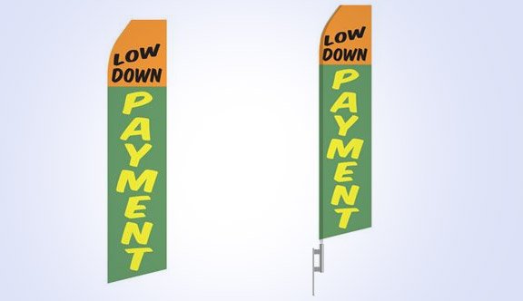 Low Down Payment Stock Flag - 16ft