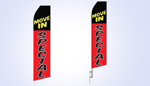 Move In Special Stock Flag - 16ft
