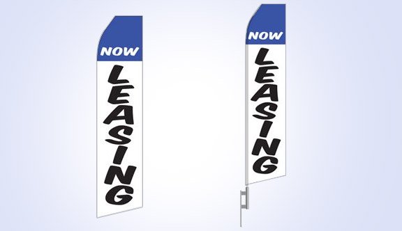 Now Leasing Stock Flag - 16ft
