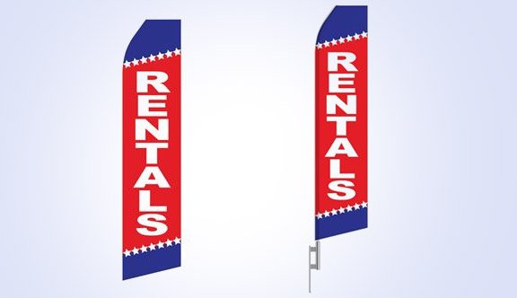 Rentals Stock Flag - 16ft