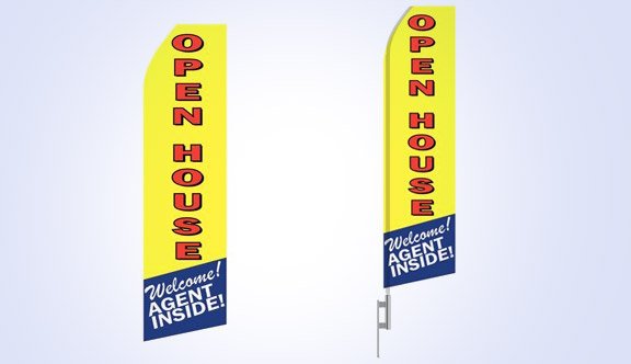 Open House Stock Flag - 16ft