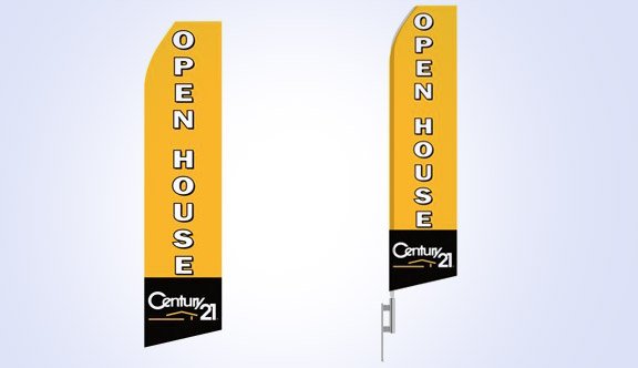 Open House Century21 Stock Flag - 16ft