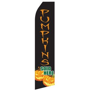 Pumpkins Sold Here Stock Flag - 16ft