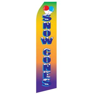 Snow Cones Stock Flag - 16ft