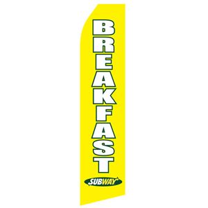 Subway Breakfast Logo Stock Flag - 16ft