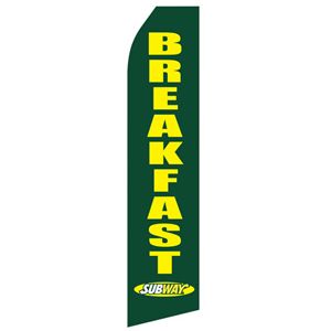 Subway Breakfast Logo Stock Flag - 16ft