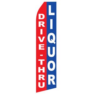 Drive Thru Liquor Stock Flag - 16ft