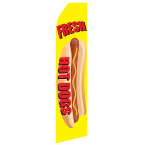 Fresh Hot Dogs Stock Flag - 16ft