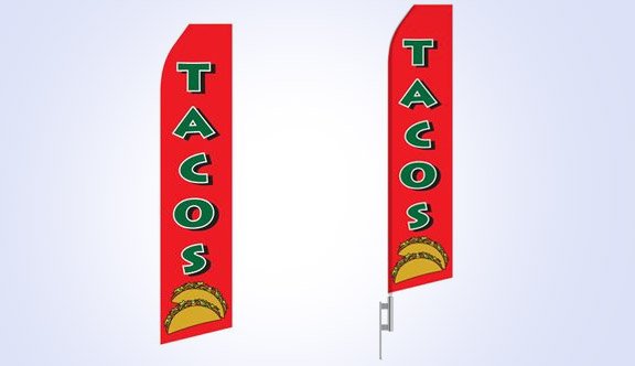 Tacos Stock Flag - 16ft