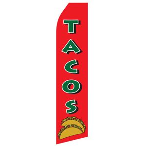 Tacos Stock Flag - 16ft