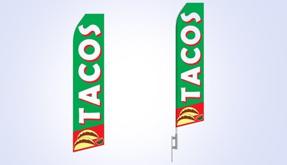 Tacos Stock Flag - 16ft