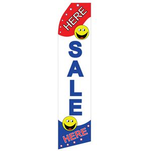 Sale Here Stock Flag - 16ft