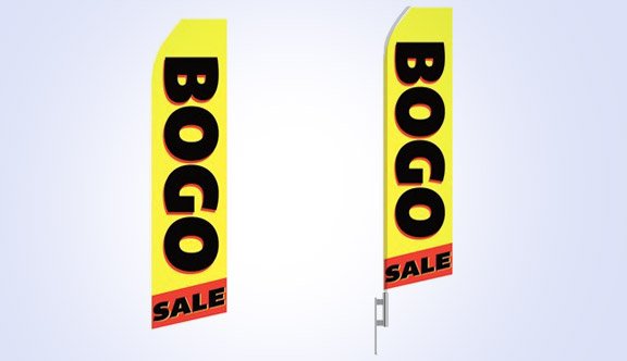 BOGO Sale Stock Flag - 16ft
