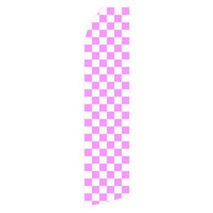 Light Magenta Chessboard Stock Flag - 16ft