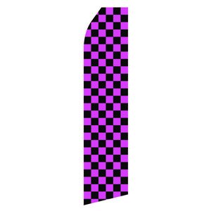 Magenta Black Stock Flag - 16ft