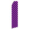 Magenta Black Stock Flag - 16ft