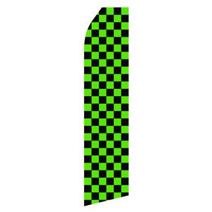 Black Green Stock Flag - 16ft