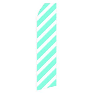Ribbed Cyan Stock Flag - 16ft