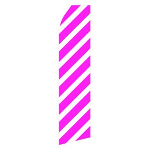 Magenta Stripe Stock Flag - 16ft