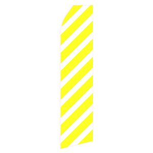 Yellow Stripe Stock Flag - 16ft