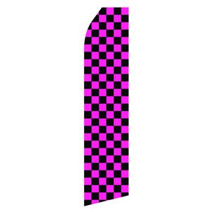 Black Magenta Stock Flag - 16ft