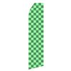 Light Green Grid Stock Flag - 16ft