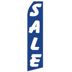 Blue Sale Stock Flag - 16ft