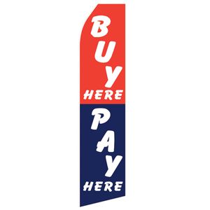 Buy & Pay Stock Flag - 16ft