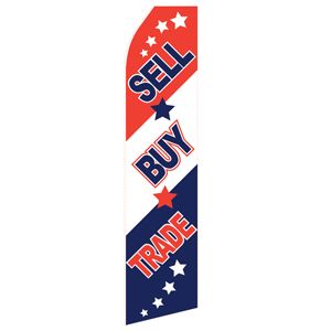 Sell Buy Trade Stock Flag - 16ft