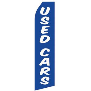 Blue Used Cars Stock Flag - 16ft