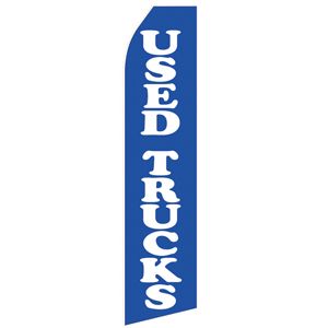 Blue Used Truck Stock Flag - 16ft